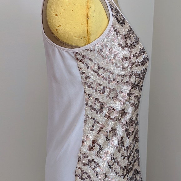 Sweetly Wonderful sequined tank top sz S - Picture 6 of 7